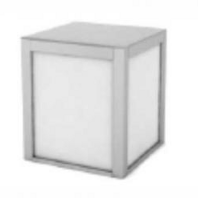 ../frankl24shop/Buffet Alu 0,80x0,80x0,90 m mit weißer Platte